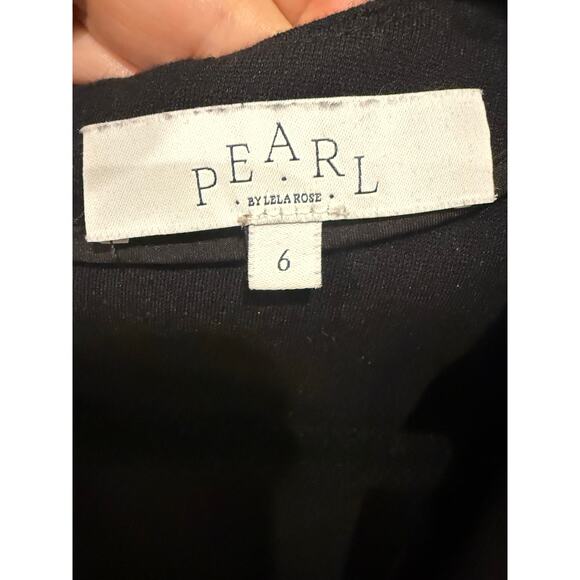 Pearl by Lela Rose Fit & Flare Dress – Black, Size 6 (Made in USA) - Picture 5 of 5